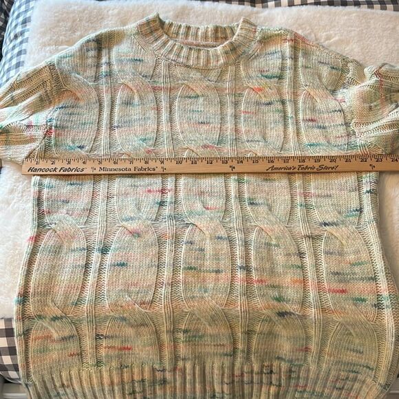New! American Eagle AE Whoa So Soft Cable Knit Sweater Cozy & Colorful Size M - Picture 13 of 16